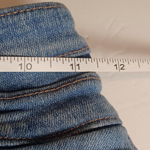 Kancan Raw Cut Off Women Jean Shorts High Waisted‎ Size 25 Double Button Fly - Picture 6 of 9